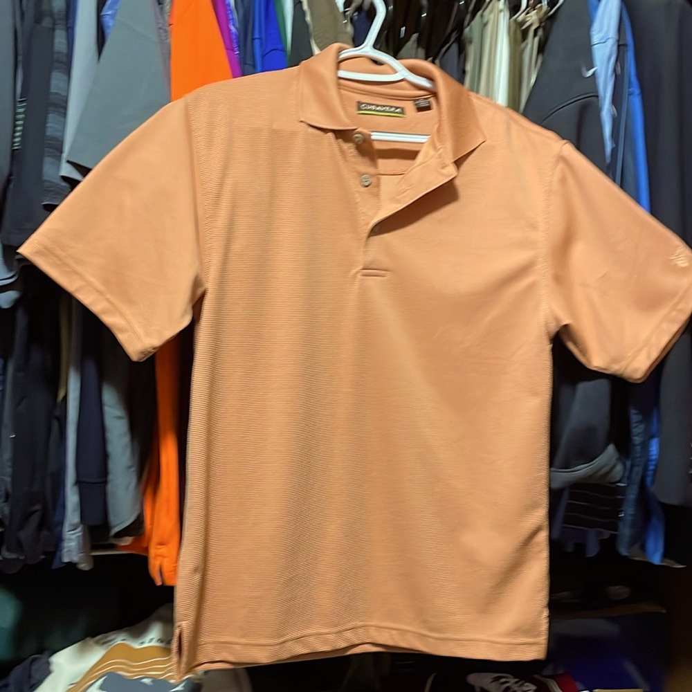 Cubavera Polo shirt, Men’s Small, Peach